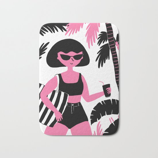 Sassy Gal Loves Summer Bath Mat