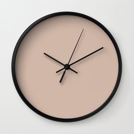 Pale Rose Taupe Solid Color Pairs Sherwin Williams Heart 2020 Forecast Color Likeable Sand SW 6058 Wall Clock