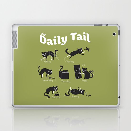 The Daily Tail Cat Laptop & iPad Skin