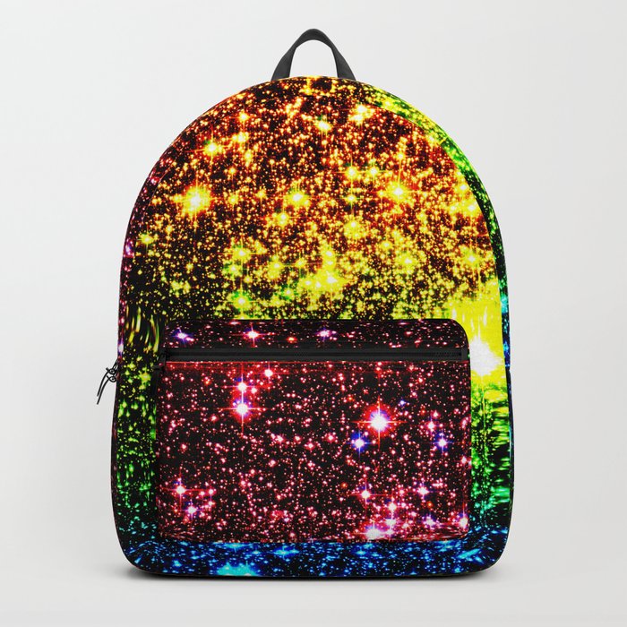 Rainbow sparkle backpack sales