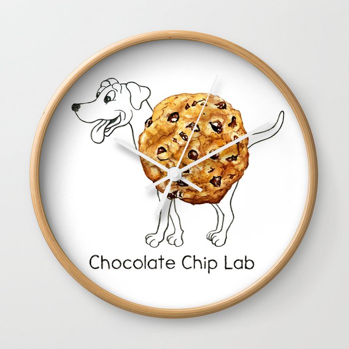 Dog Treats - Chocolate Chip Lab Wall Clock