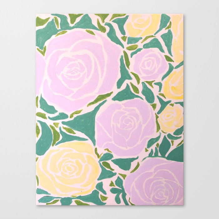 Pastel Roses  Canvas Print