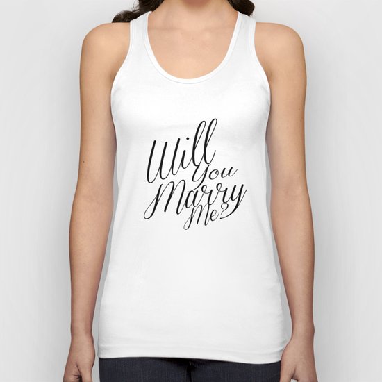 marry me? Unisex Tank Top