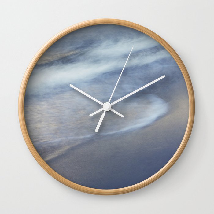The flow of the sea Wall Clock