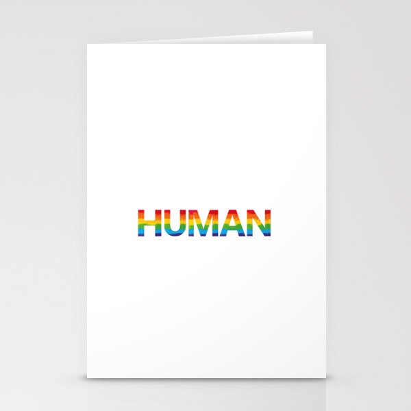 HUMAN LGBTQI+ Pride Stationery Cards