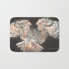 Flying Owl Bath Mat