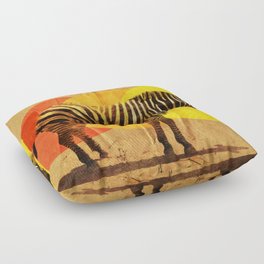 Zebra Card Floor Pillow