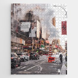 New York City Steam in the Street | Photography Jigsaw Puzzle