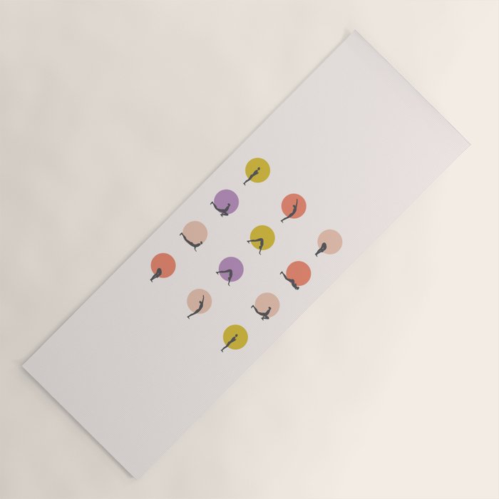 Sun Salutation I Multi Yoga Mat By Urbanwildstudio Society6