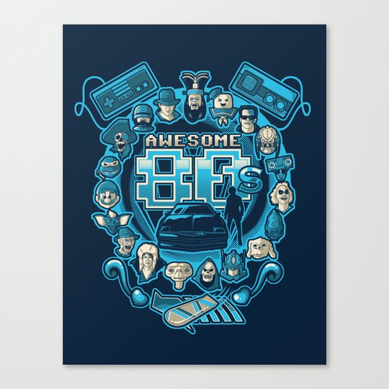 AWESOME 80s Canvas Print