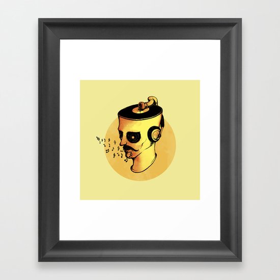 Record Player - ANALOG zine Framed Art Print