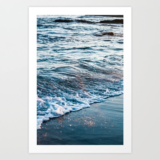 Beautiful ocean waves Art Print