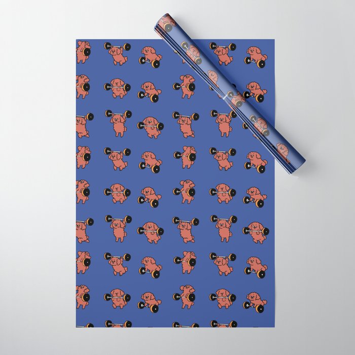 Poodle wrapping paper top