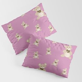 Teddy Bears - Pink Pillow Sham
