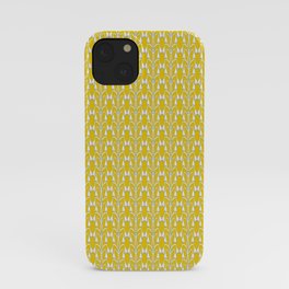 Snow Drops on Mustard Yellow iPhone Case