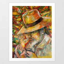 Cigar aficionado Art Print