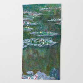 Water Lilies Claude Monet 1904 Beach Towel
