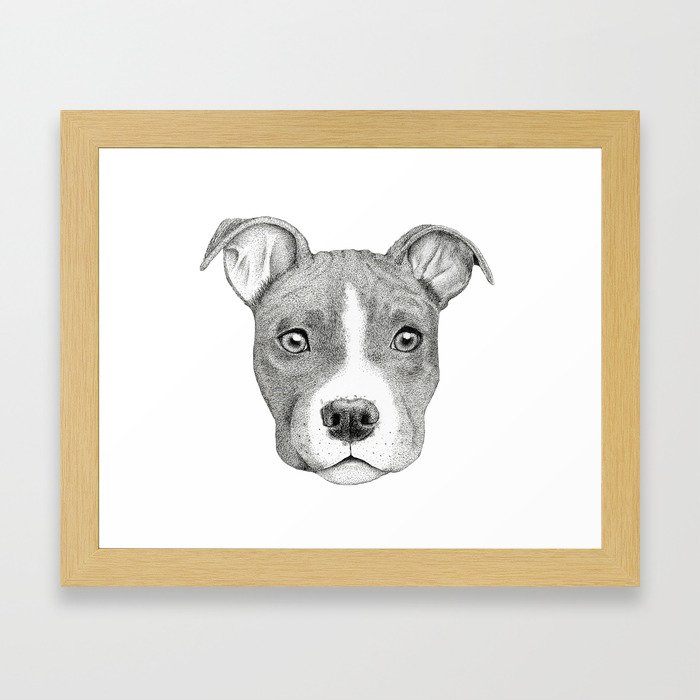 Staffordshire Terrier Dog Framed Art Print