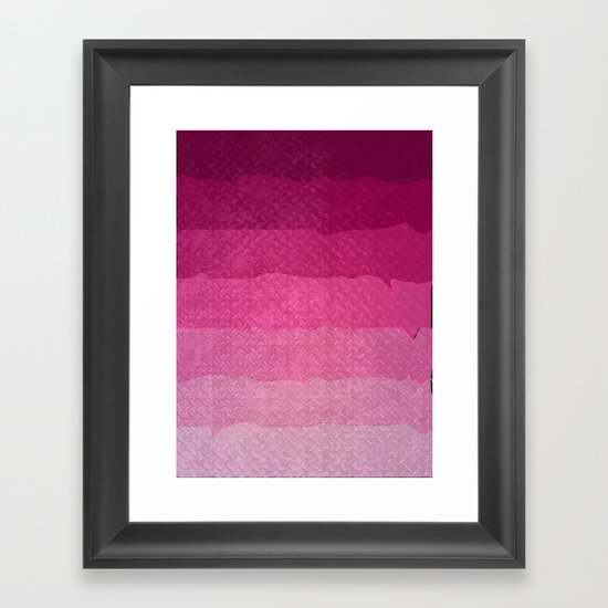 Strawberry grunge Framed Art Print