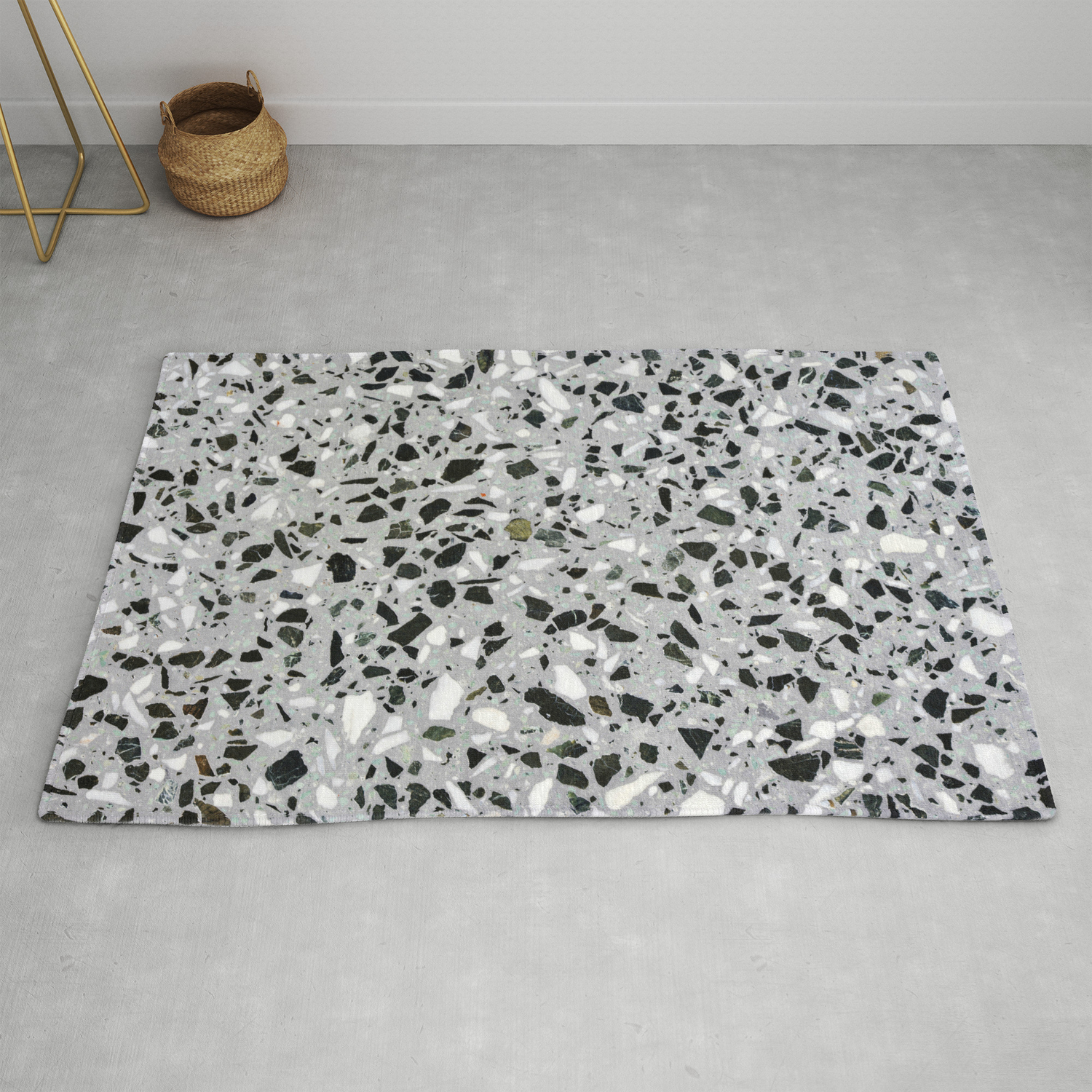 gray speckled carpet
