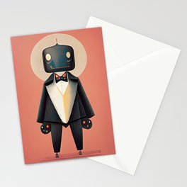 Tuxedo Bot Stationery Card