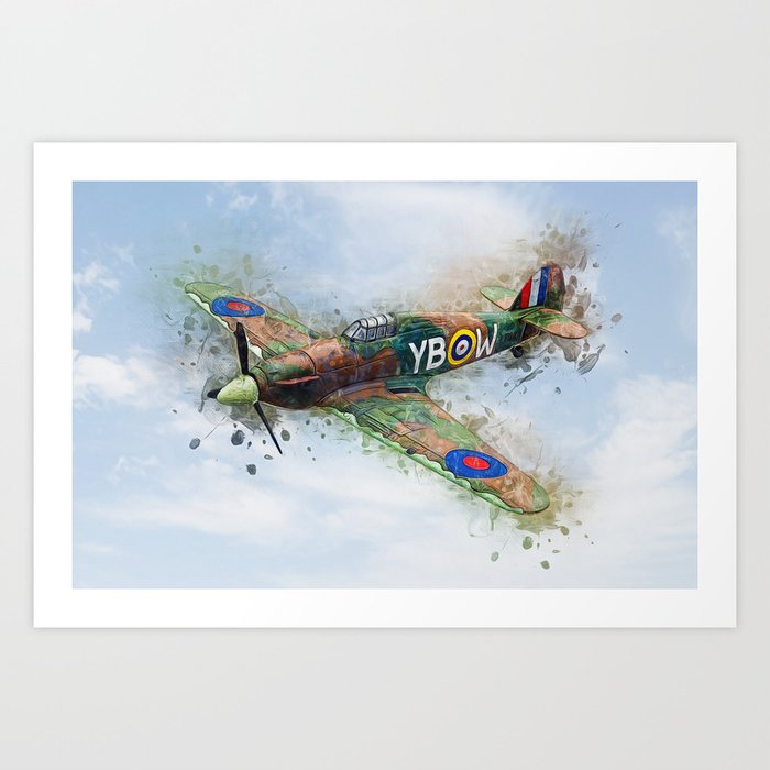 Hawker Hurricane Mk Ii Art Print By Ianmitchell Society6