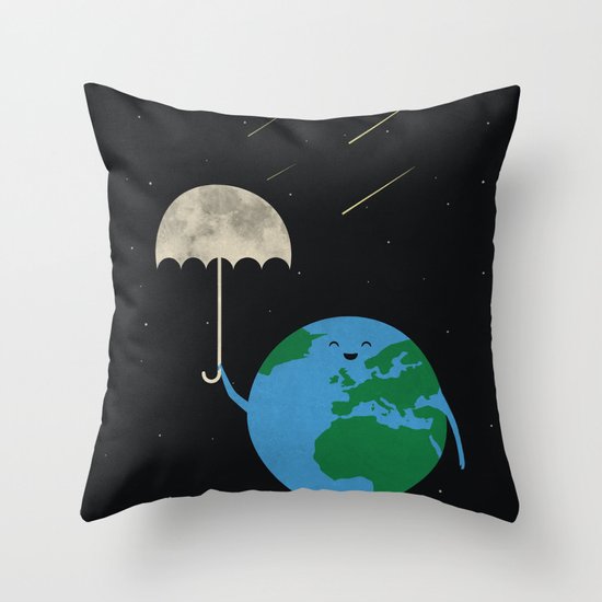 Moonbrella Throw Pillow