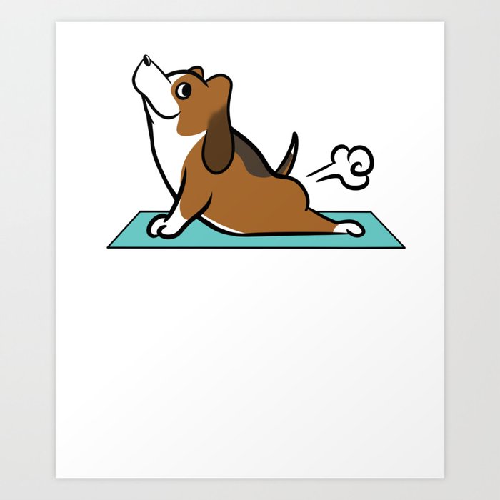 Basset Hound Yoga Pose Art Print By Barktrends Society6