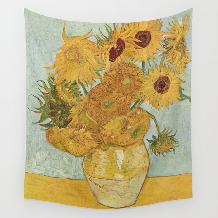Van Gogh Sunflowers Wall Tapestry