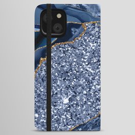 Agate Glitter Ocean Texture 08 iPhone Wallet Case