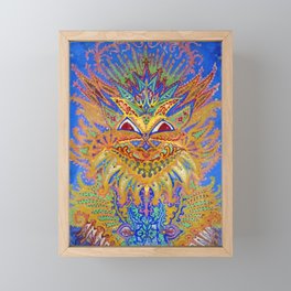 Kaleidoscope Cat Louis Wain Framed Mini Art Print