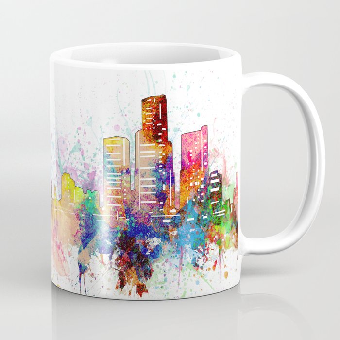 detroit skyline artisti Coffee Mug