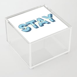 Stay Positive Acrylic Box