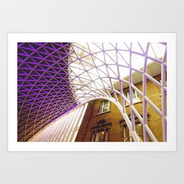 Kings Cross Station Vaulted Ceiling Architectural Photography Art Print