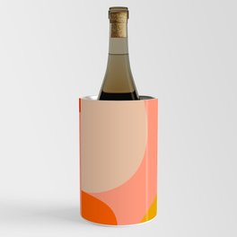 geometry shape mid century organic blush curry teal Wine Chiller