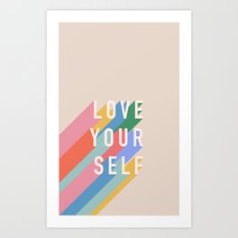 Love Yourself Typography Art Print