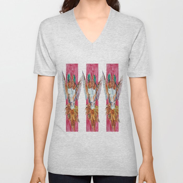 The Ultimate Pollinator, Triptych V Neck T Shirt