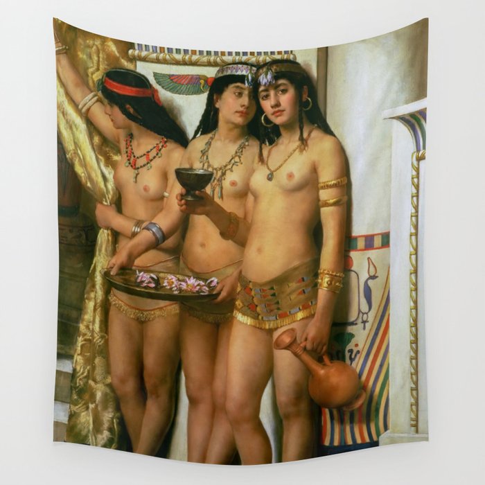 John Collier "Pharaoh's Handmaidens" Wall Tapestry