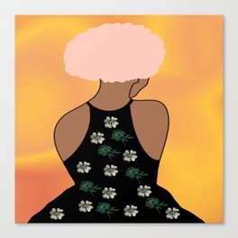 Woman At The Meadow 24 Canvas Print