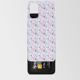 Retro Modern Spring Wildflowers Light Blue Android Card Case