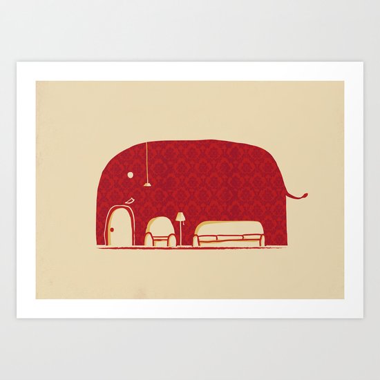 Elephanticus Roomious Art Print