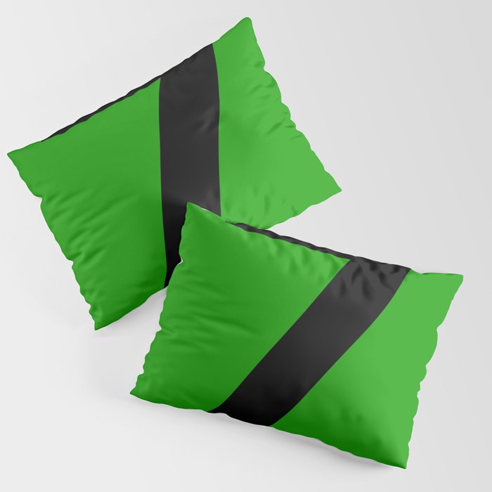 Number 7 (Black & Green) Pillow Sham