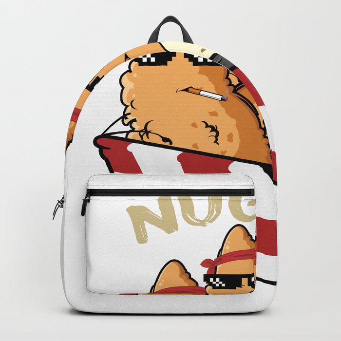Nug Life Chicken Nugget Funny Humor Jacket Handbag Purse Luggage Backpack  Zipper Pull Charm