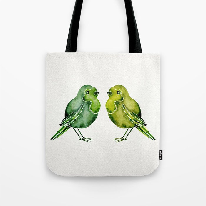 Parakeets Tote Bag
