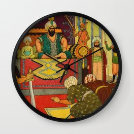 Small Judge by Rudolf Koivu Wall Clock