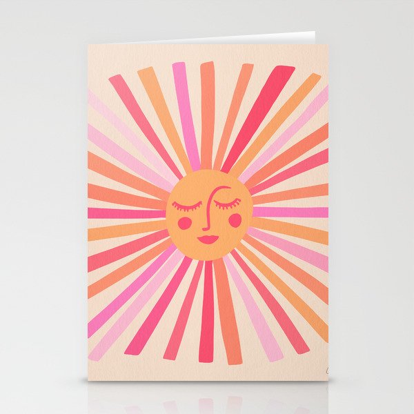 Sunshine – Pink Stationery Cards