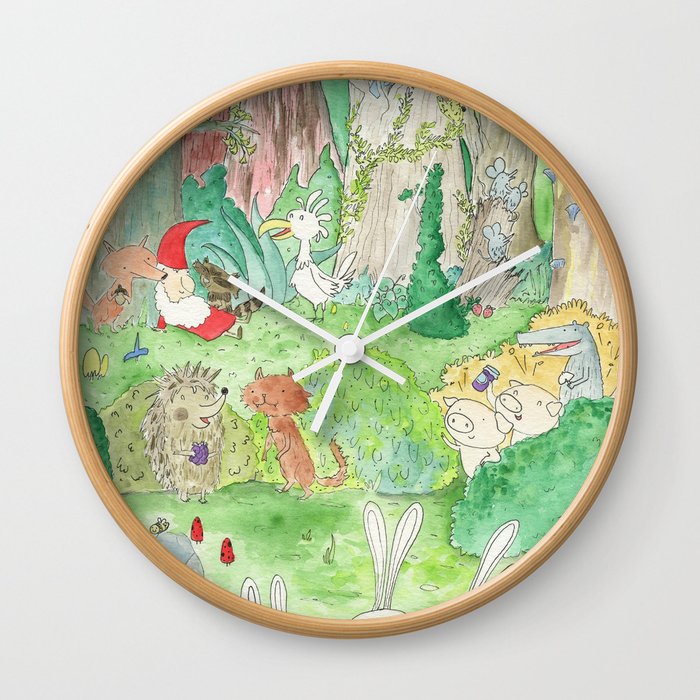 Forest Critters Wall Clock