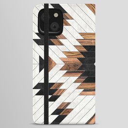 Urban Tribal Pattern No.5 - Aztec - Concrete and Wood iPhone Wallet Case
