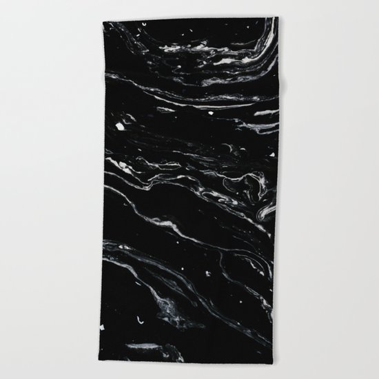 Black Marble Space #society6 #decor #buyart Beach Towel