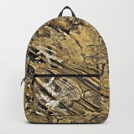 Baby Handprints in Gold and Black Backpack